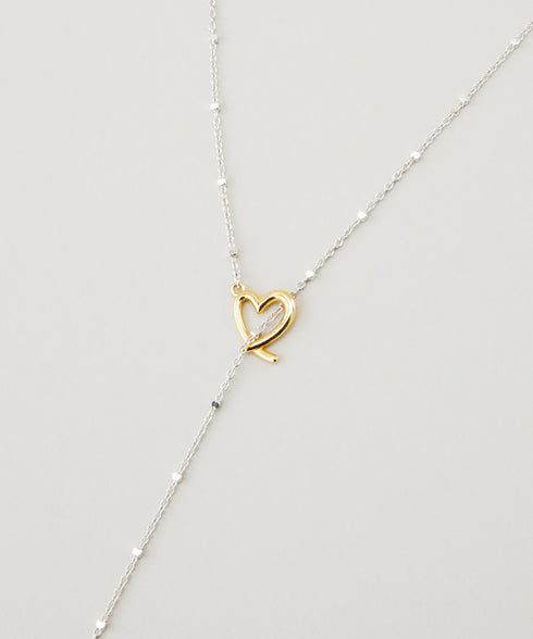 Line Coil Heartネックレス LAPUIS